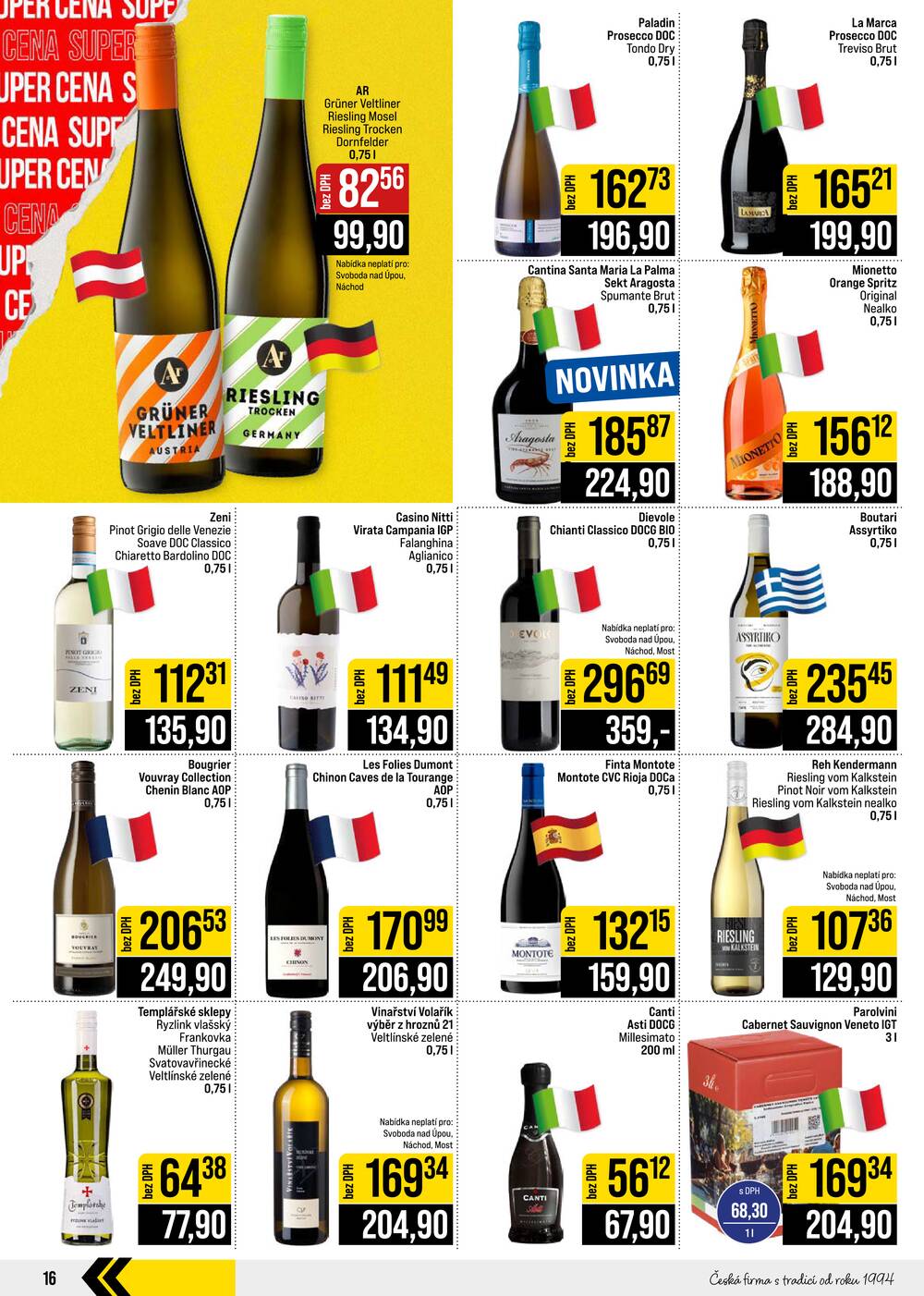 Leták JIP - JIP Cash & Carry České Budějovice, Most, Náchod, Polička, Sušice a Svoboda nad Úpou od 29.7. do 4.8.2026 - strana 16