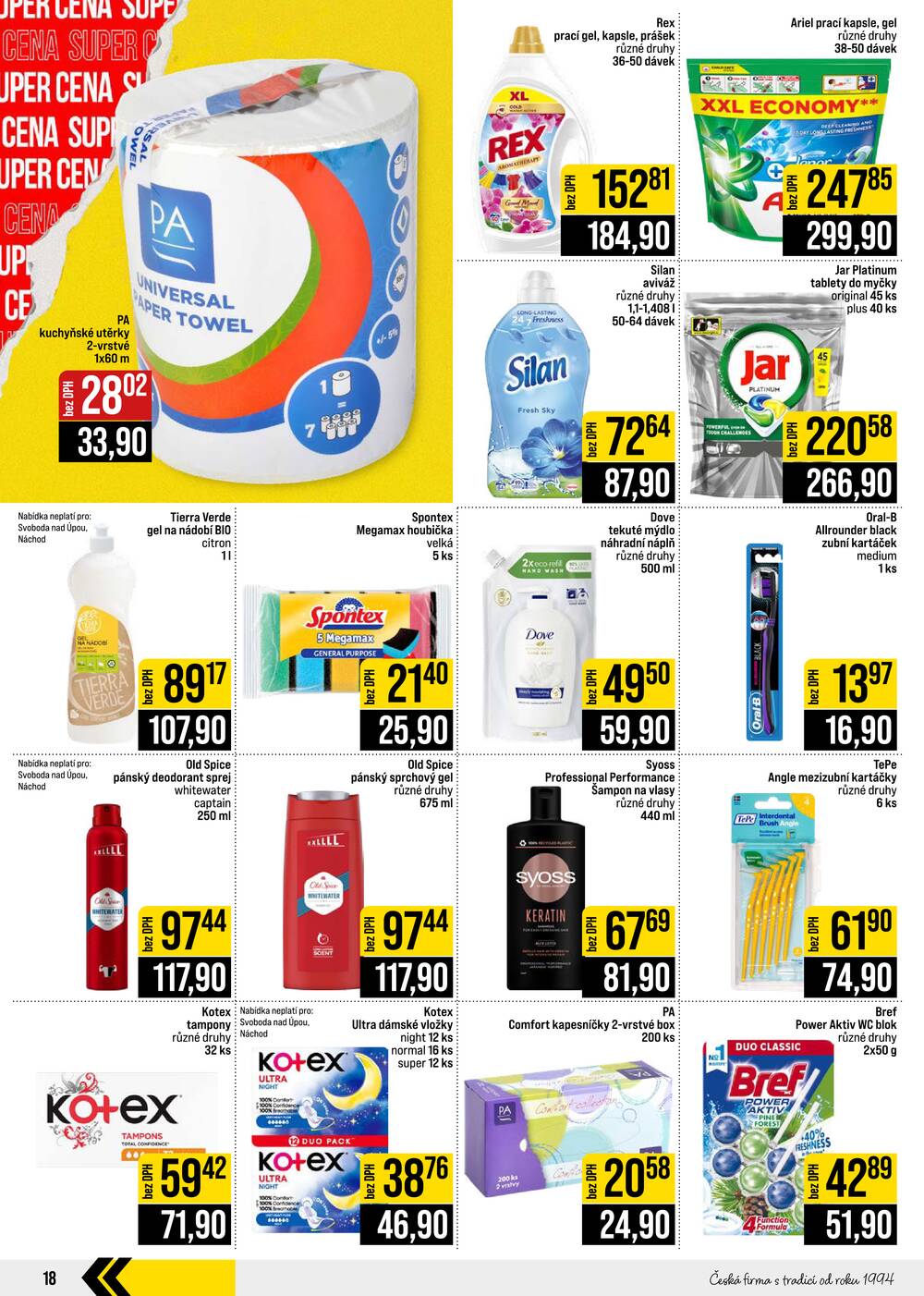 Leták JIP - JIP Cash & Carry České Budějovice, Most, Náchod, Polička, Sušice a Svoboda nad Úpou od 29.7. do 4.8.2026 - strana 18 Leták JIP - JIP Cash & Carry České Budějovice, Most, Náchod, Polička, Sušice a Svoboda nad Úpou od 29.7. do 4.8.2026 - strana 18