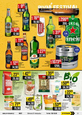 JIP Cash & Carry České Budějovice, Most, Náchod, Polička, Sušice a Svoboda nad Úpou od 29.7. do 4.8.2026