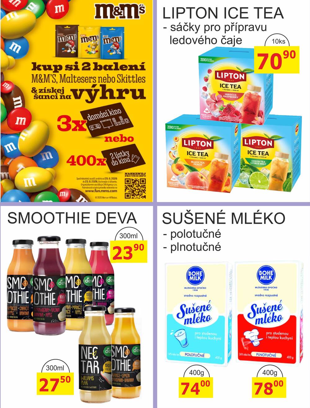 BENE Nápoje od 1.8. do 31.8.2026