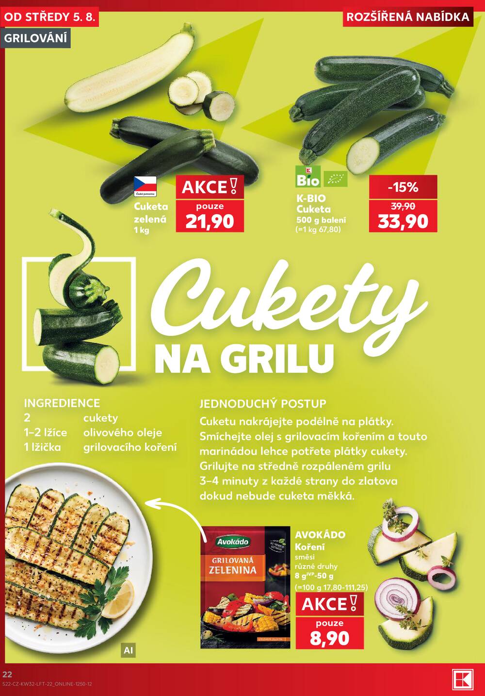 Leták Kaufland - Kaufland 5.8. - 11.8. - Kaufland - Třeboň - strana 22