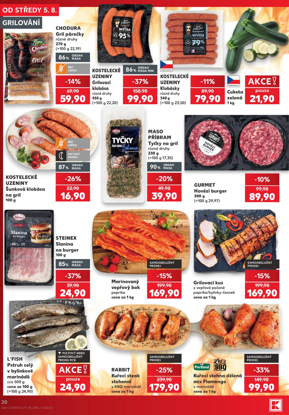Leták Kaufland - Kaufland 5.8. - 11.8. - Kaufland - Praha - Horní Měcholupy - strana 20