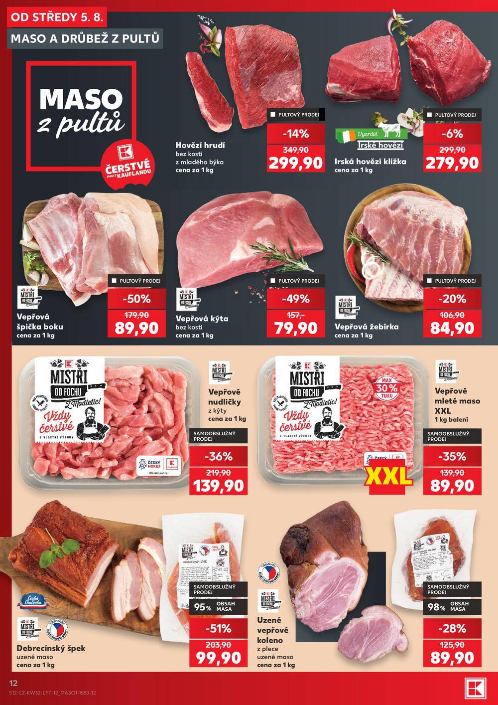 Leták Kaufland - Kaufland 5.8. - 11.8. - Kaufland - Veselí nad Lužnicí - Budějovická - strana 12