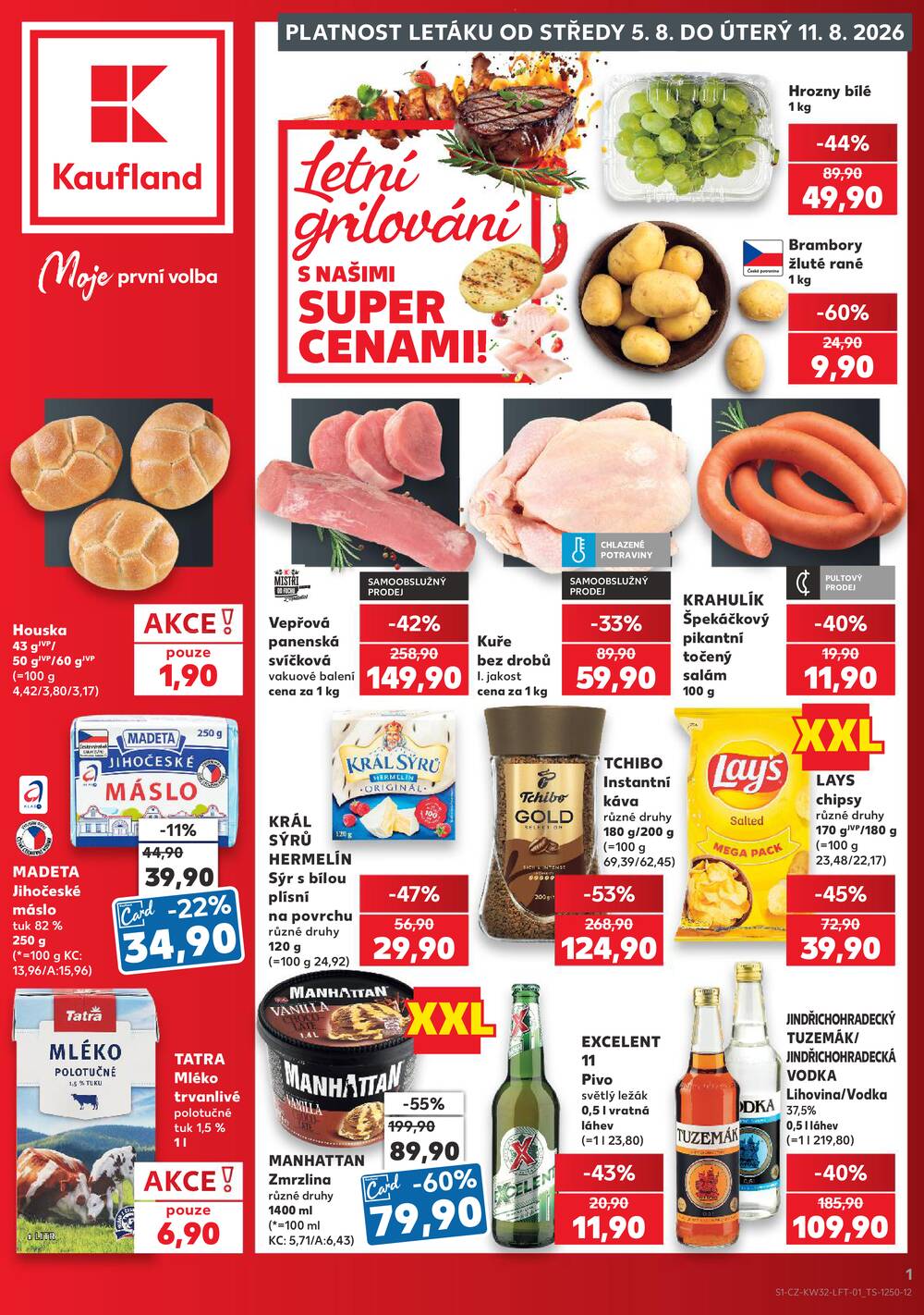 Leták Kaufland - Kaufland 5.8. - 11.8. - Kaufland Poděbrady - U Garáží - strana 1 Leták Kaufland - Kaufland 5.8. - 11.8. - Kaufland Poděbrady - U Garáží - strana 1
