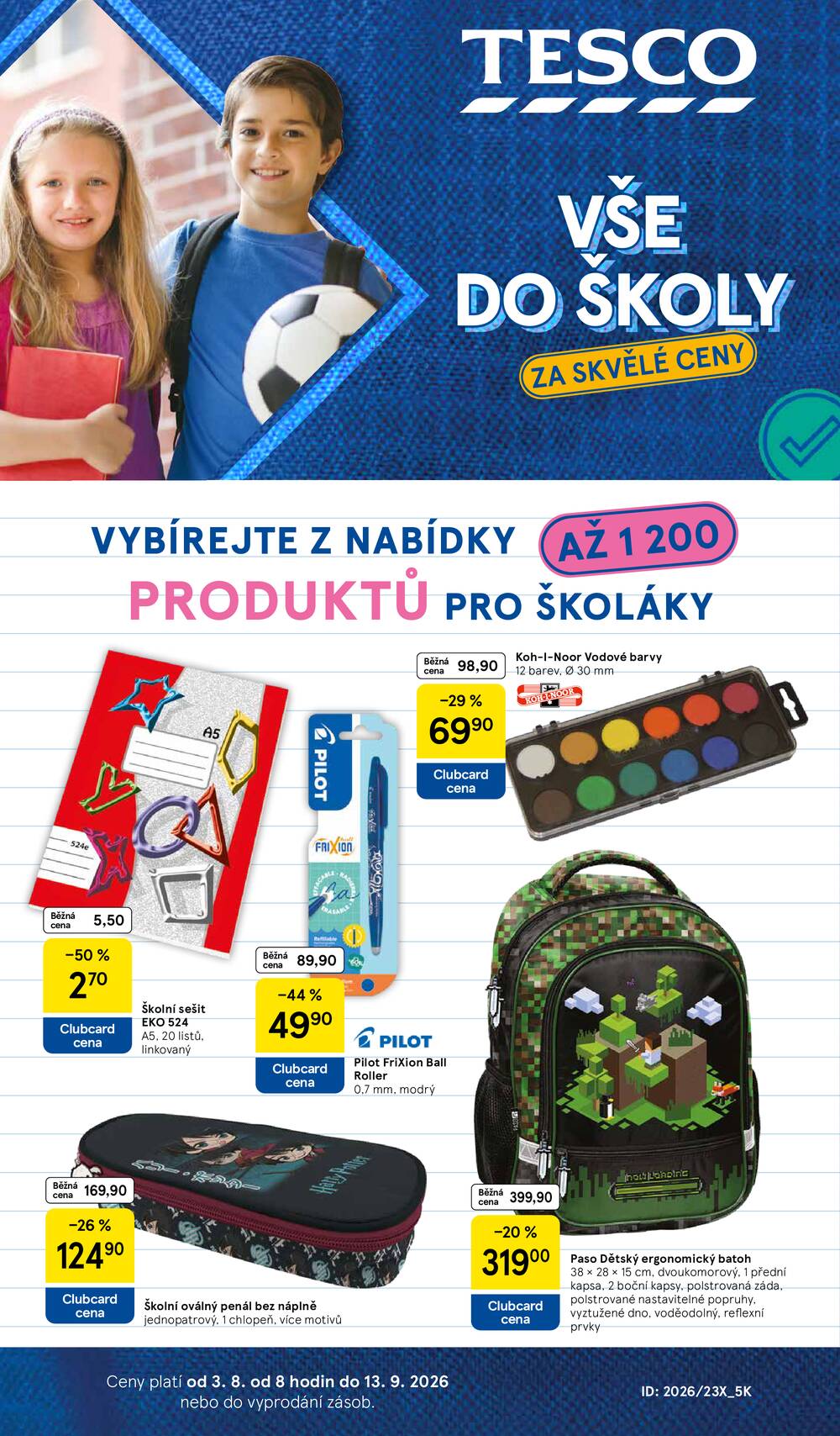 Leták Tesco - Tesco SPECIÁL hypermarkety od 3.8. do 13.9.2026 - strana 1 Leták Tesco - Tesco SPECIÁL hypermarkety od 3.8. do 13.9.2026 - strana 1