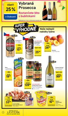 Tesco supermarkety od 5.8. do 11.8.2026
