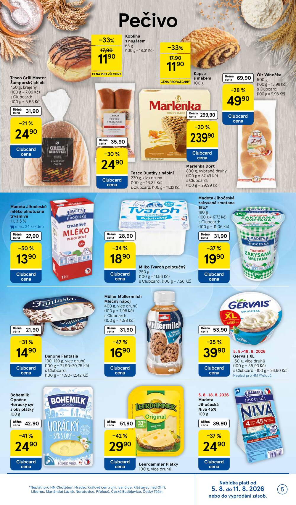 Leták Tesco - Tesco hypermarkety od 5.8. do 11.8.2026 - strana 5 Leták Tesco - Tesco hypermarkety od 5.8. do 11.8.2026 - strana 5