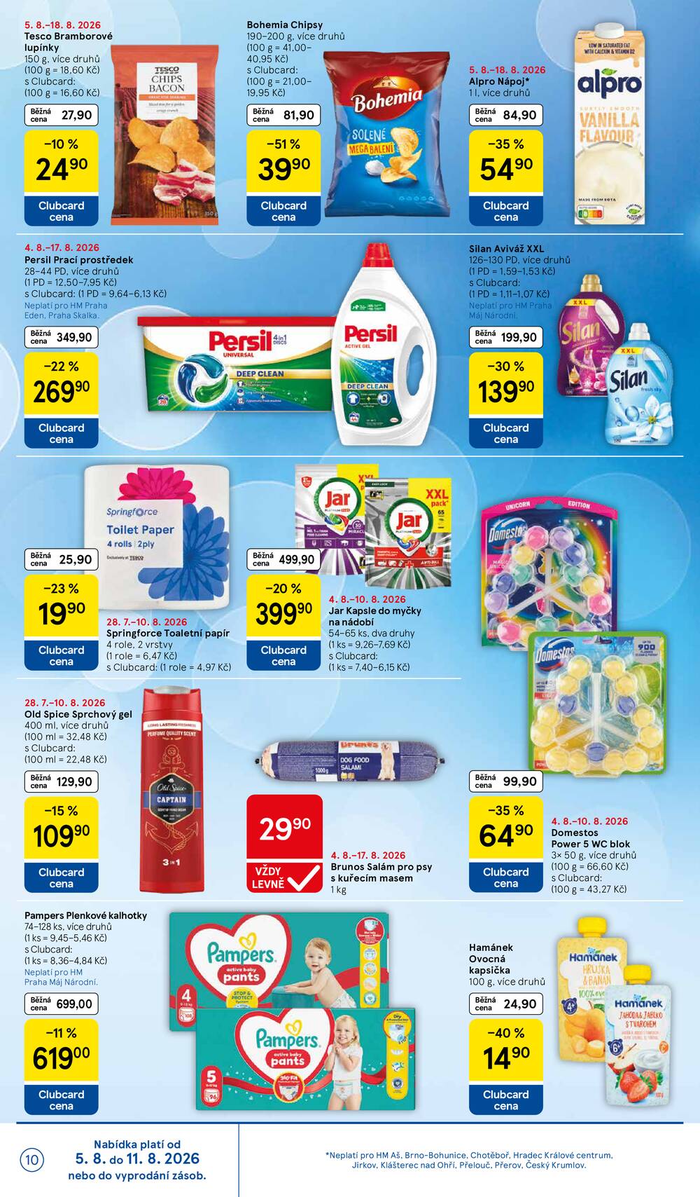 Tesco hypermarkety od 5.8. do 11.8.2026