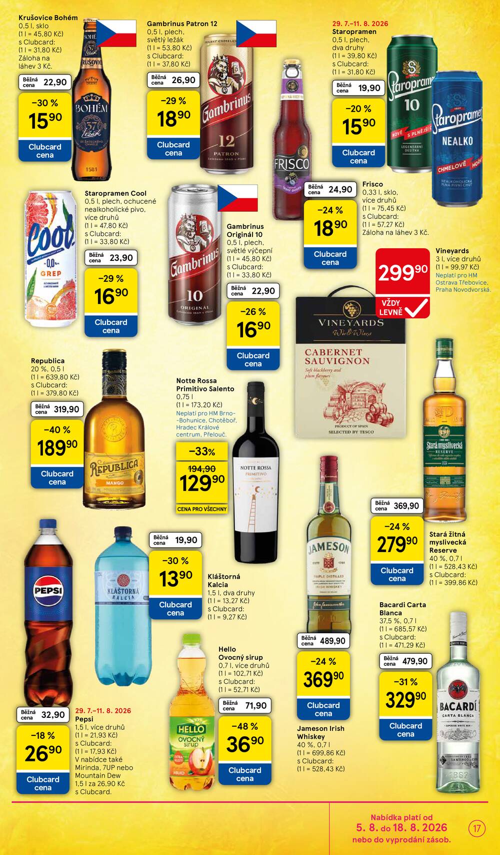 Leták Tesco - Tesco hypermarkety od 5.8. do 11.8.2026 - strana 17 Leták Tesco - Tesco hypermarkety od 5.8. do 11.8.2026 - strana 17