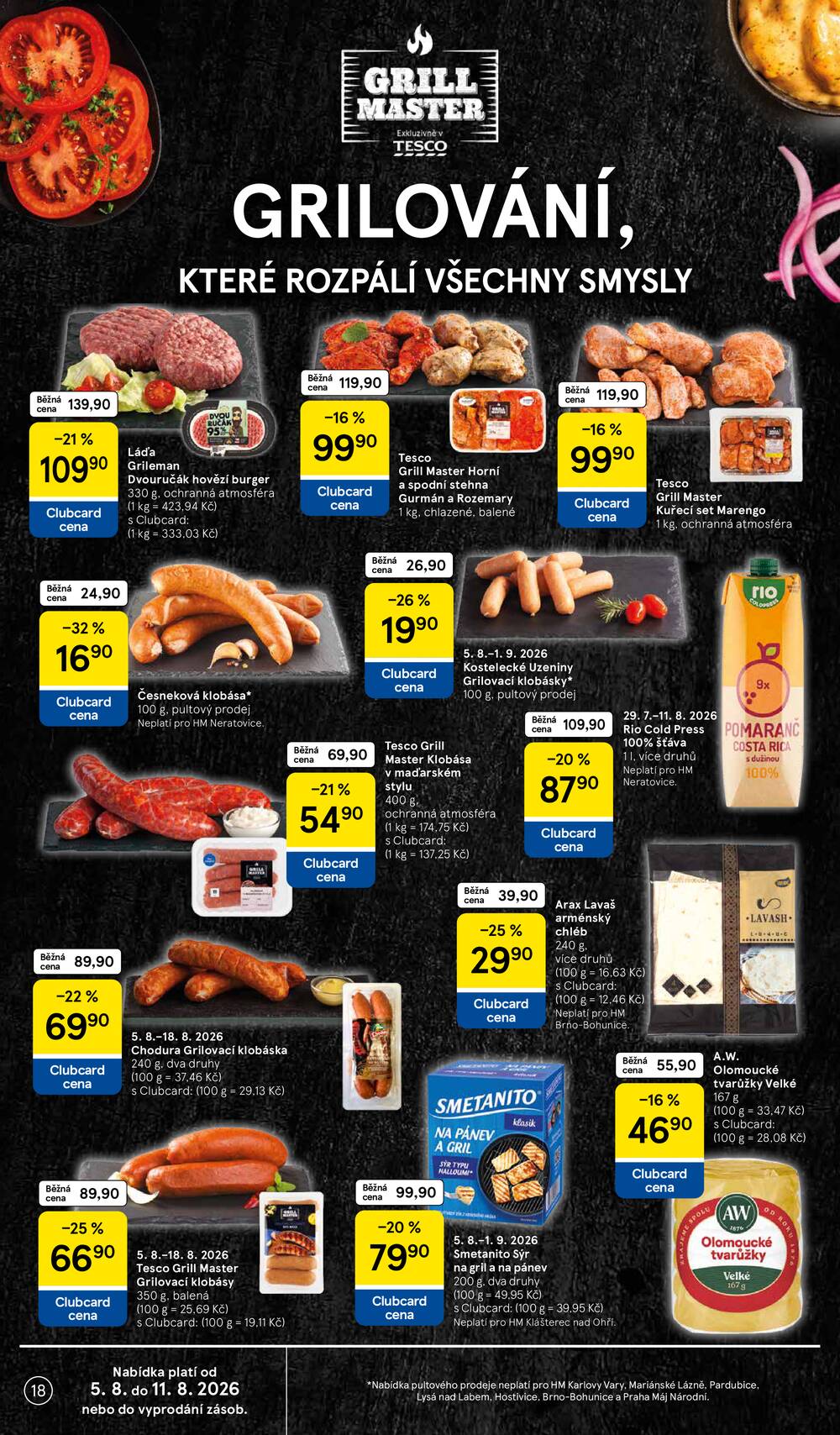 Leták Tesco - Tesco hypermarkety od 5.8. do 11.8.2026 - strana 18 Leták Tesco - Tesco hypermarkety od 5.8. do 11.8.2026 - strana 18
