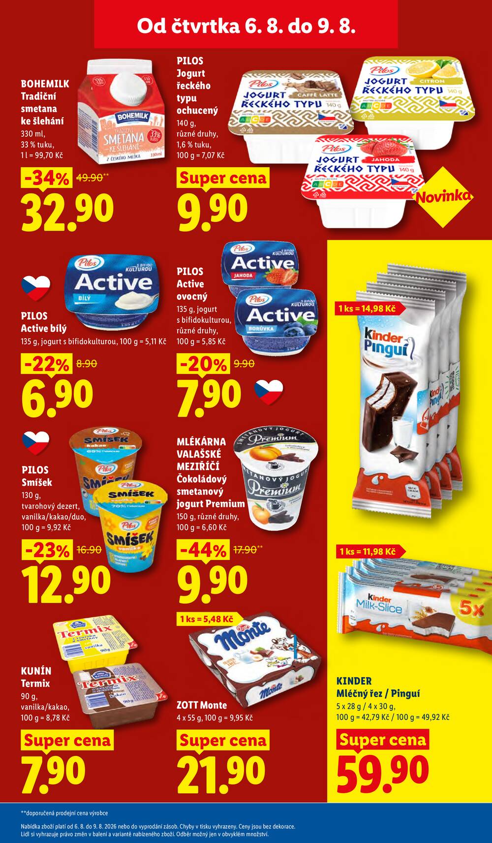 Lidl Čtvrtek od 6.8. do 9.8.2026