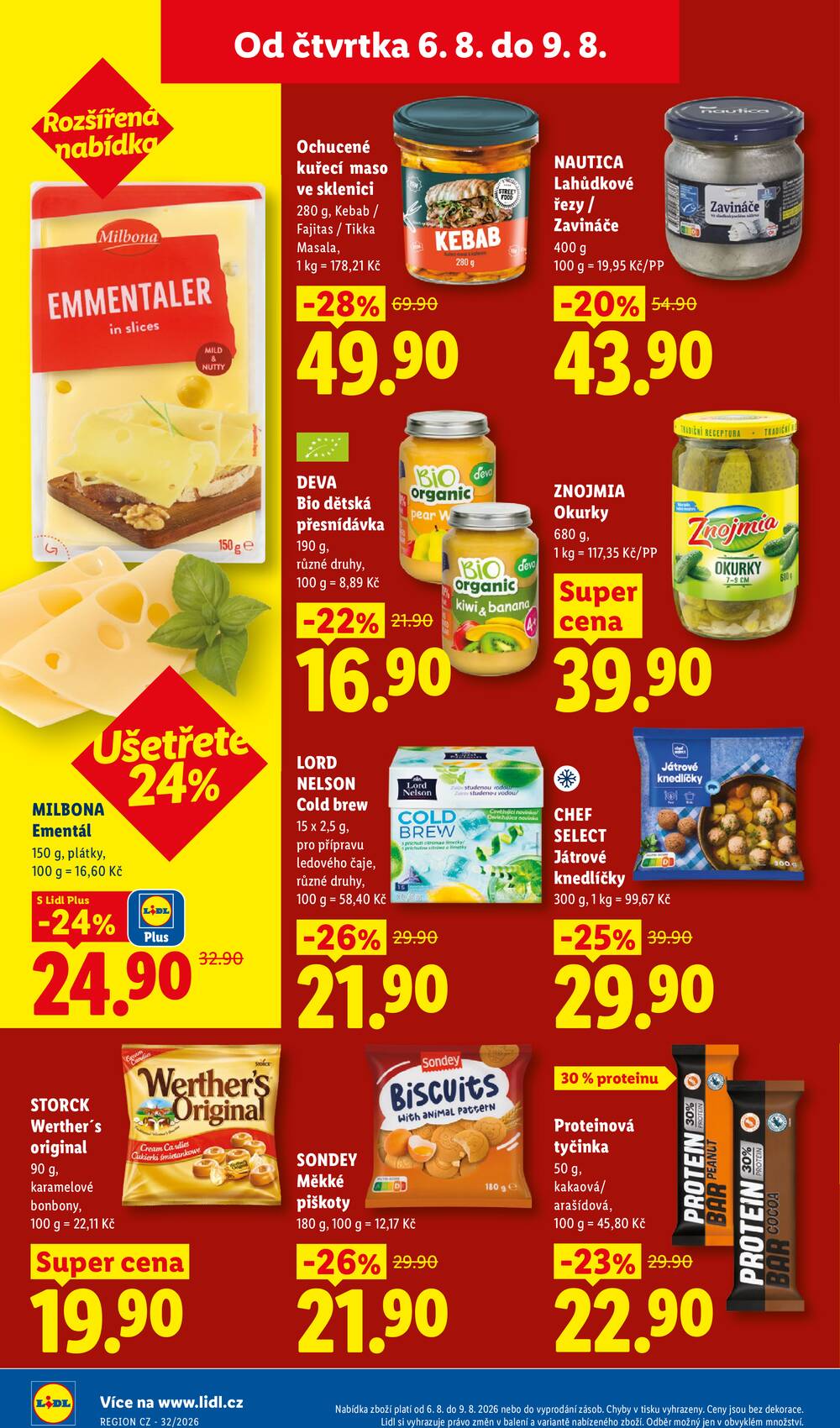 Lidl Čtvrtek od 6.8. do 9.8.2026