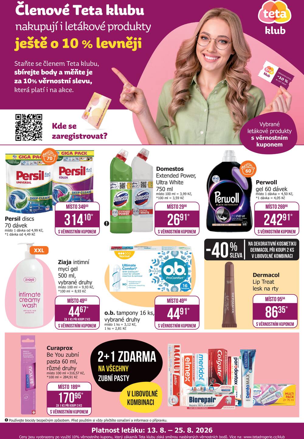 Leták Teta drogerie - Teta drogerie Teta klub od 13.8. do 25.8.2026 - strana 1 Leták Teta drogerie - Teta drogerie Teta klub od 13.8. do 25.8.2026 - strana 1