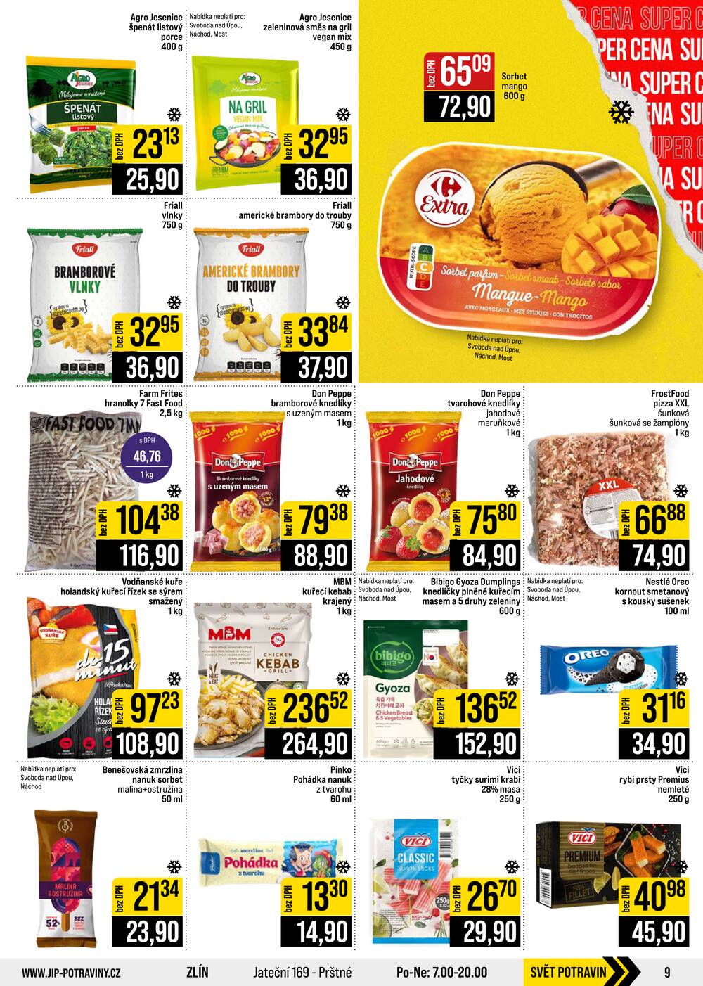 JIP Cash & Carry České Budějovice, Most, Náchod, Polička, Sušice a Svoboda nad Úpou od 5.8. do 11.8.2026