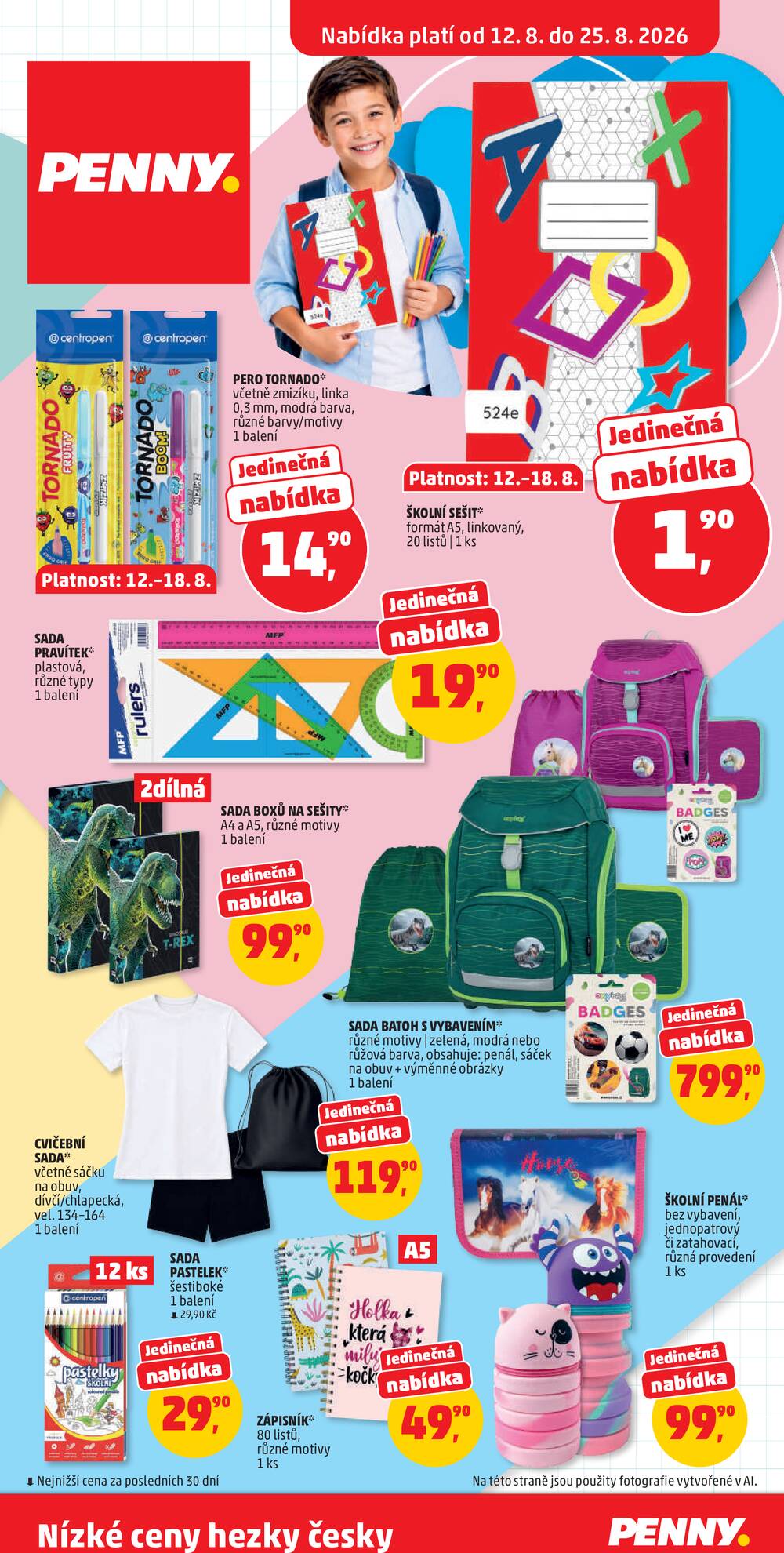 Leták Penny Market - Penny Market katalog Škola od 12.8. do 25.8.2026 - strana 1