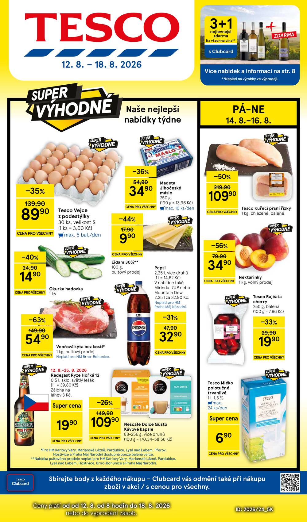 Tesco hypermarkety od 12.8. do 18.8.2026