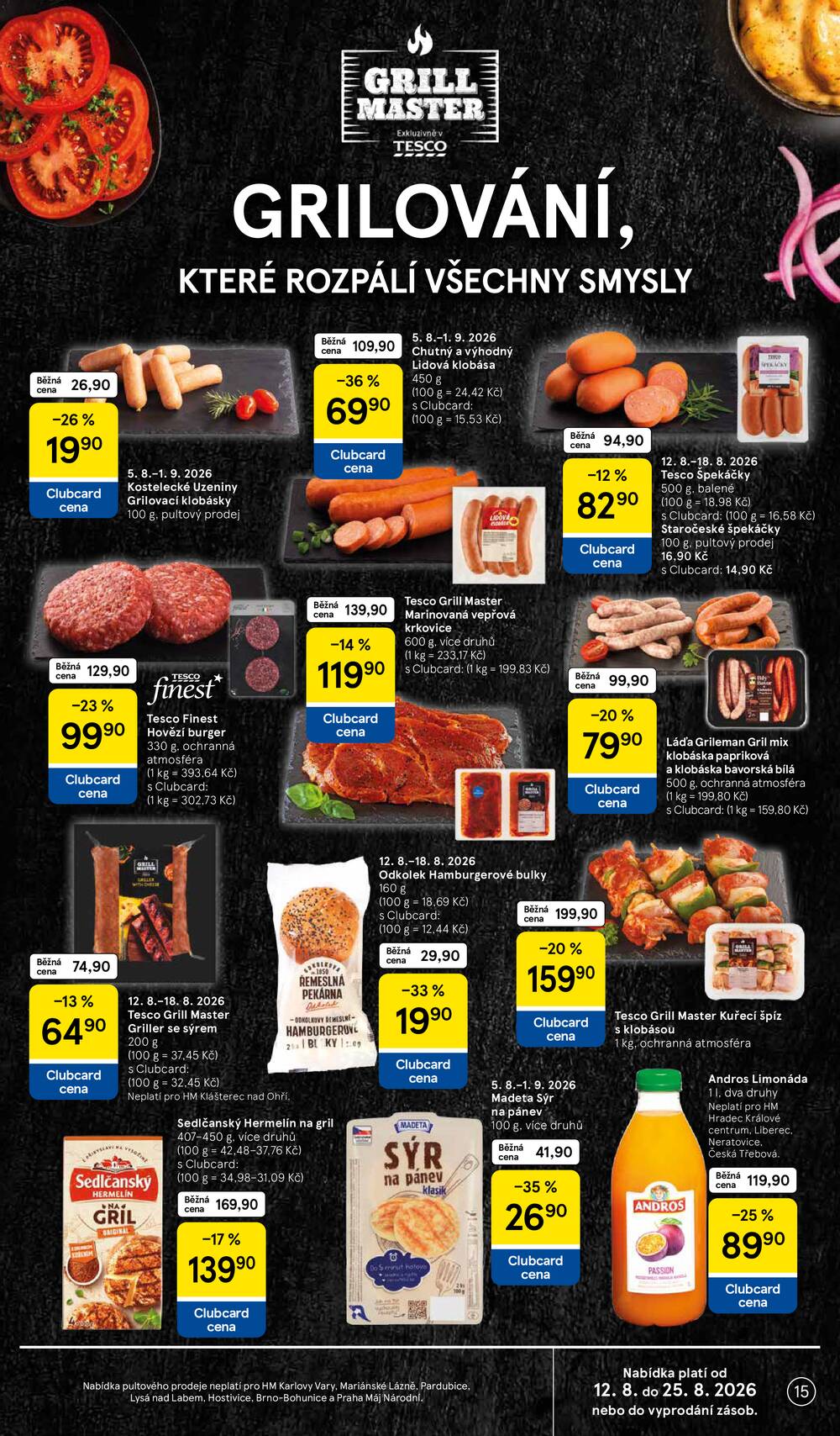 Tesco hypermarkety od 12.8. do 18.8.2026