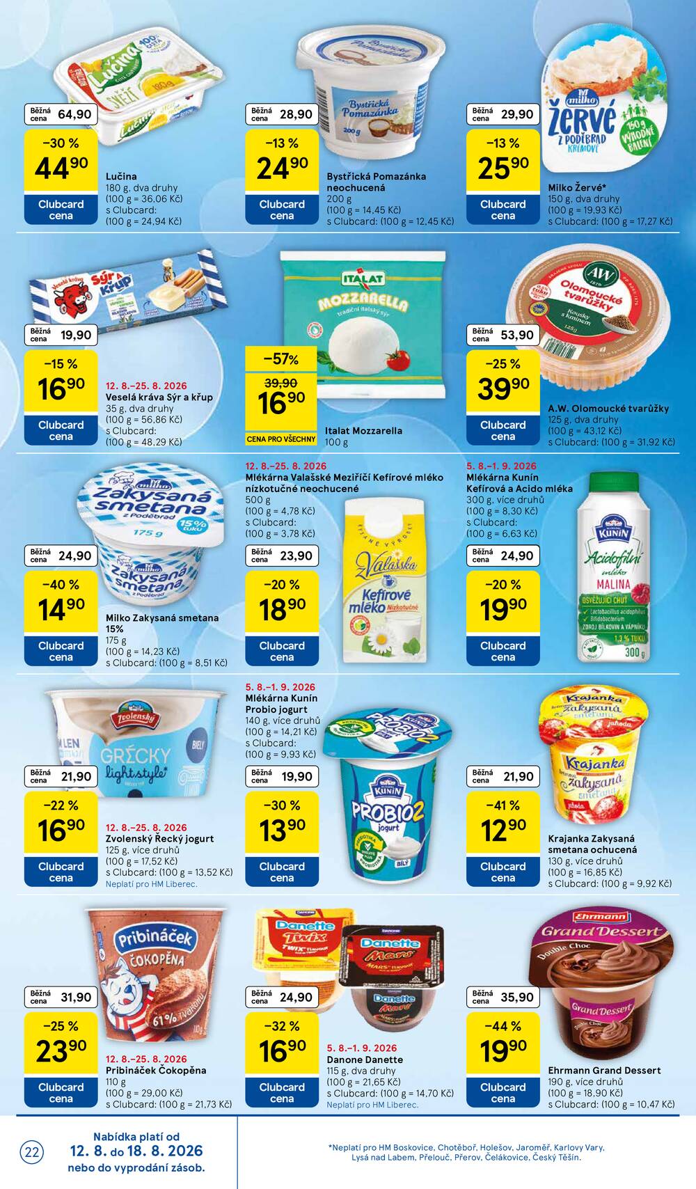 Leták Tesco - Tesco hypermarkety od 12.8. do 18.8.2026 - strana 22 Leták Tesco - Tesco hypermarkety od 12.8. do 18.8.2026 - strana 22