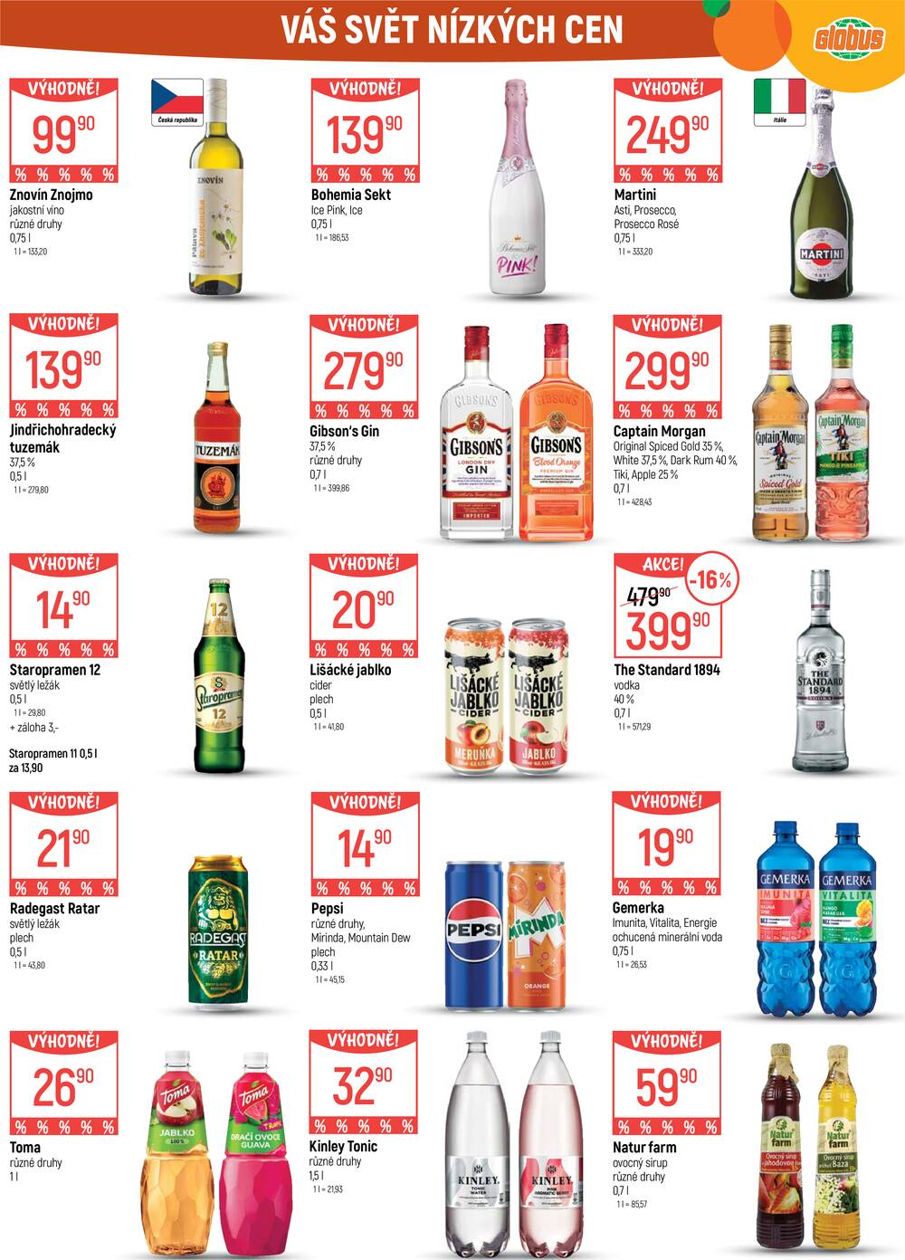 Akční leták Globus 12.8. - 18.8.2026 - Globus Jenišov u Karlových Varů