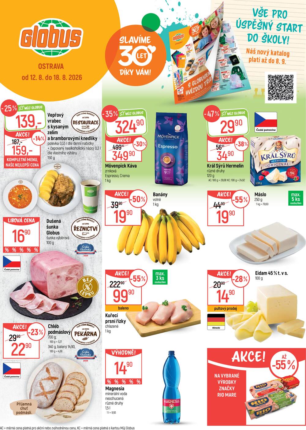 Akční leták Globus 12.8. - 18.8.2026 - Globus Ostrava