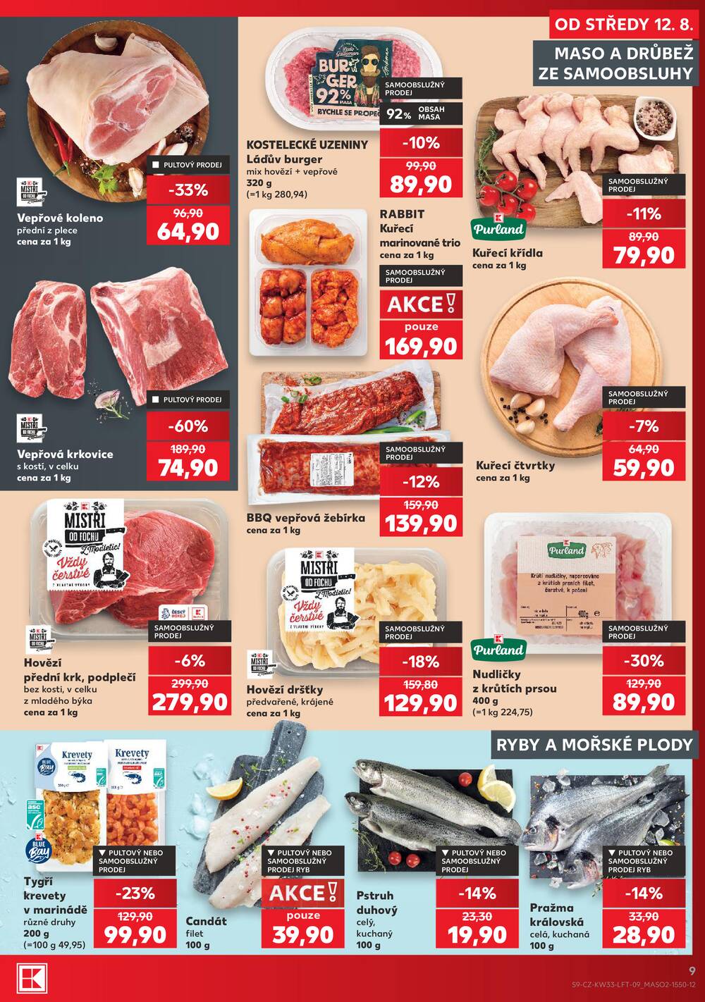 Leták Kaufland - Kaufland 12.8. - 18.8. - Kaufland - Praha 8 (Libeň) - strana 9