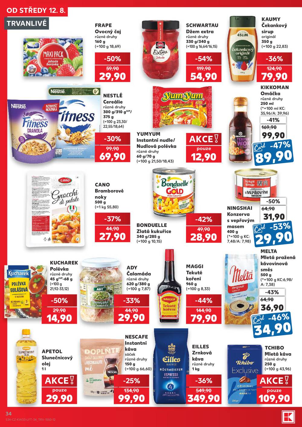 Kaufland 12.8. - 18.8. - Kaufland - Teplice (Čs. Dobrovolců)