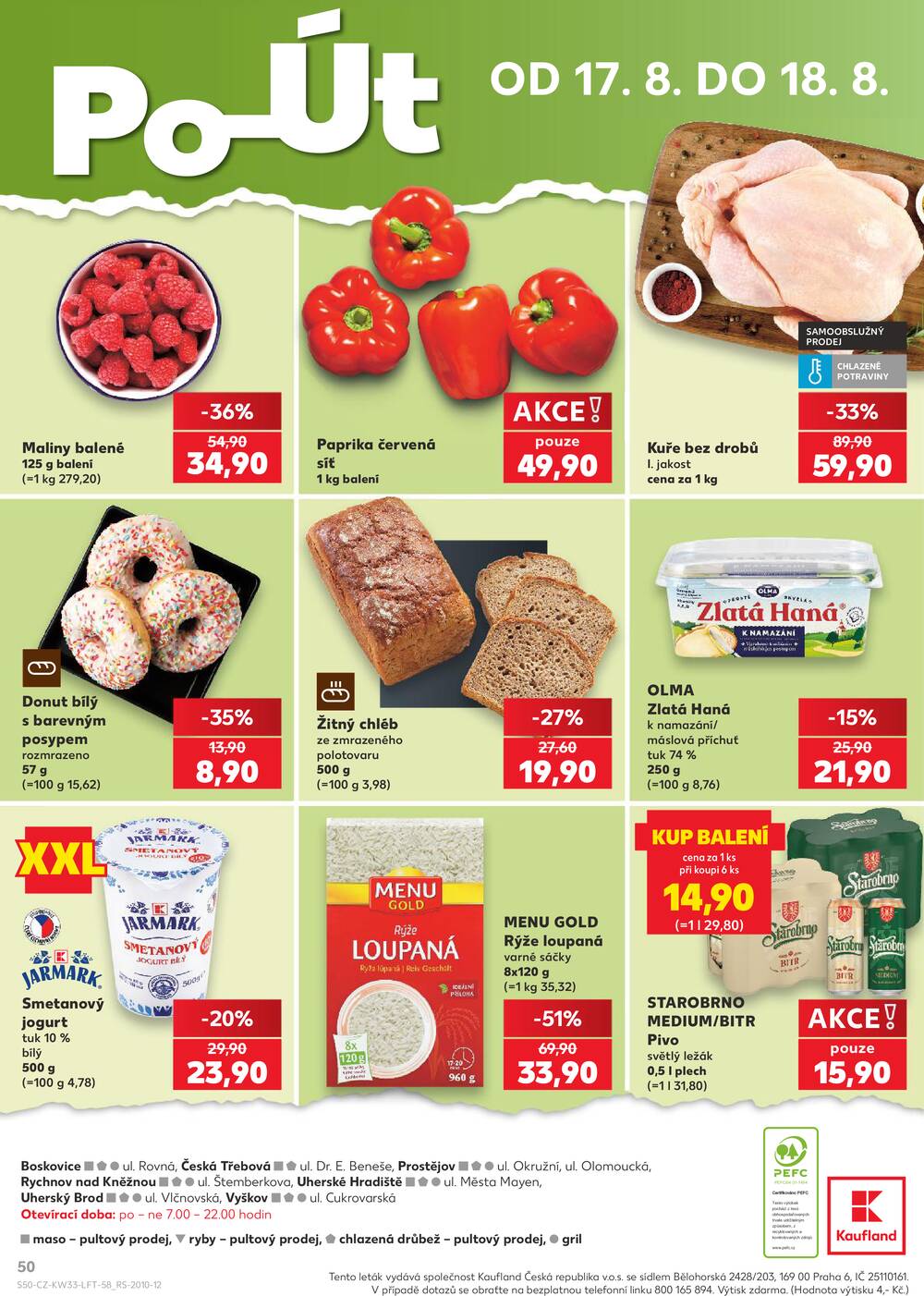Kaufland 12.8. - 18.8. - Kaufland - Rychnov nad Kněžnou