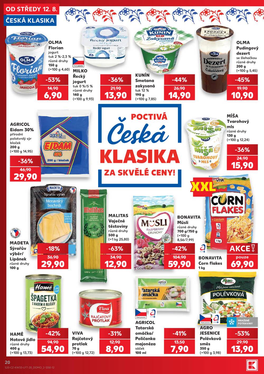 Kaufland 12.8. - 18.8. - Kaufland - Rožnov pod Radhoštěm - Meziříčská