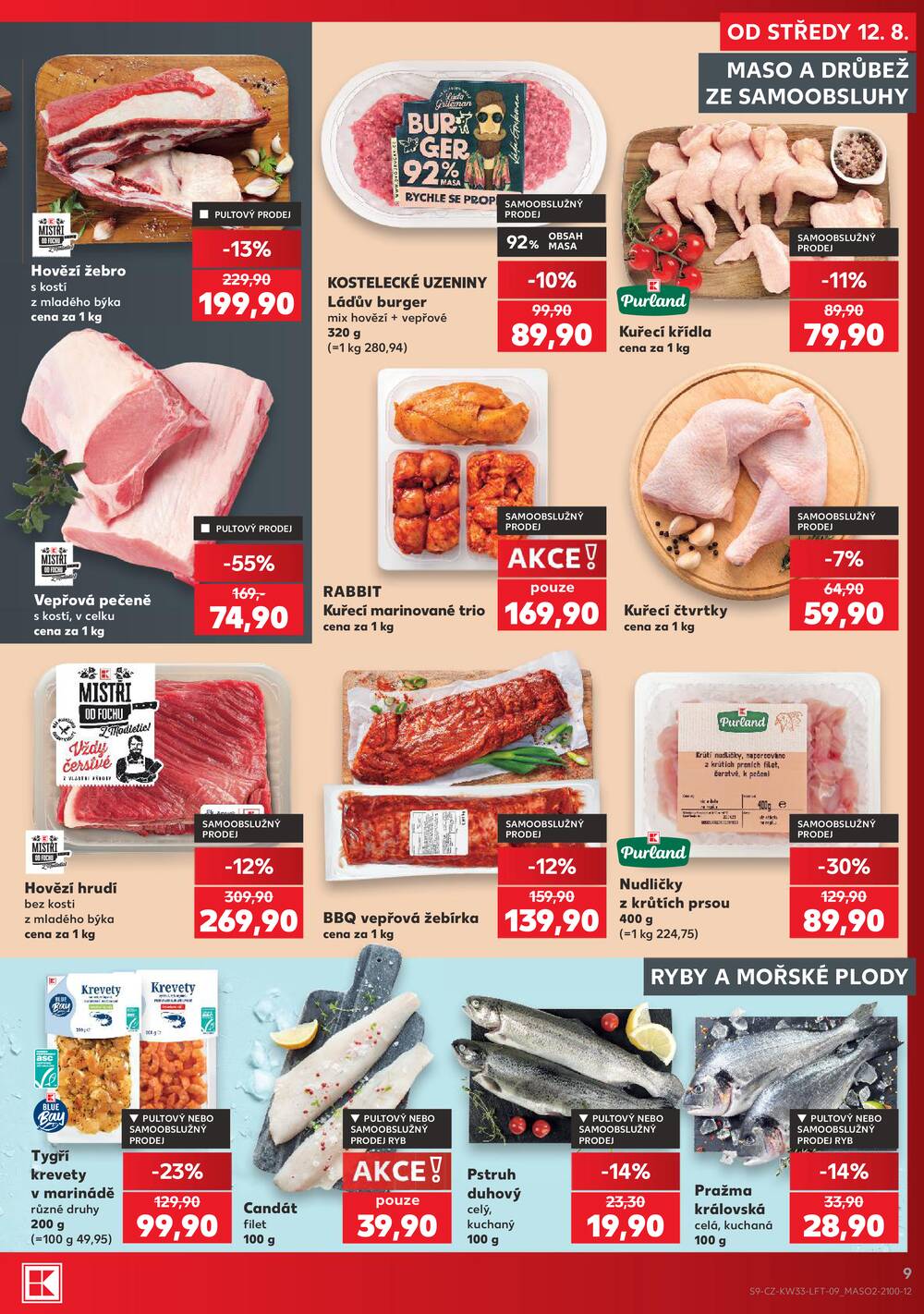 Leták Kaufland - Kaufland 12.8. - 18.8. - Kaufland - Chomutov - centrum - strana 9