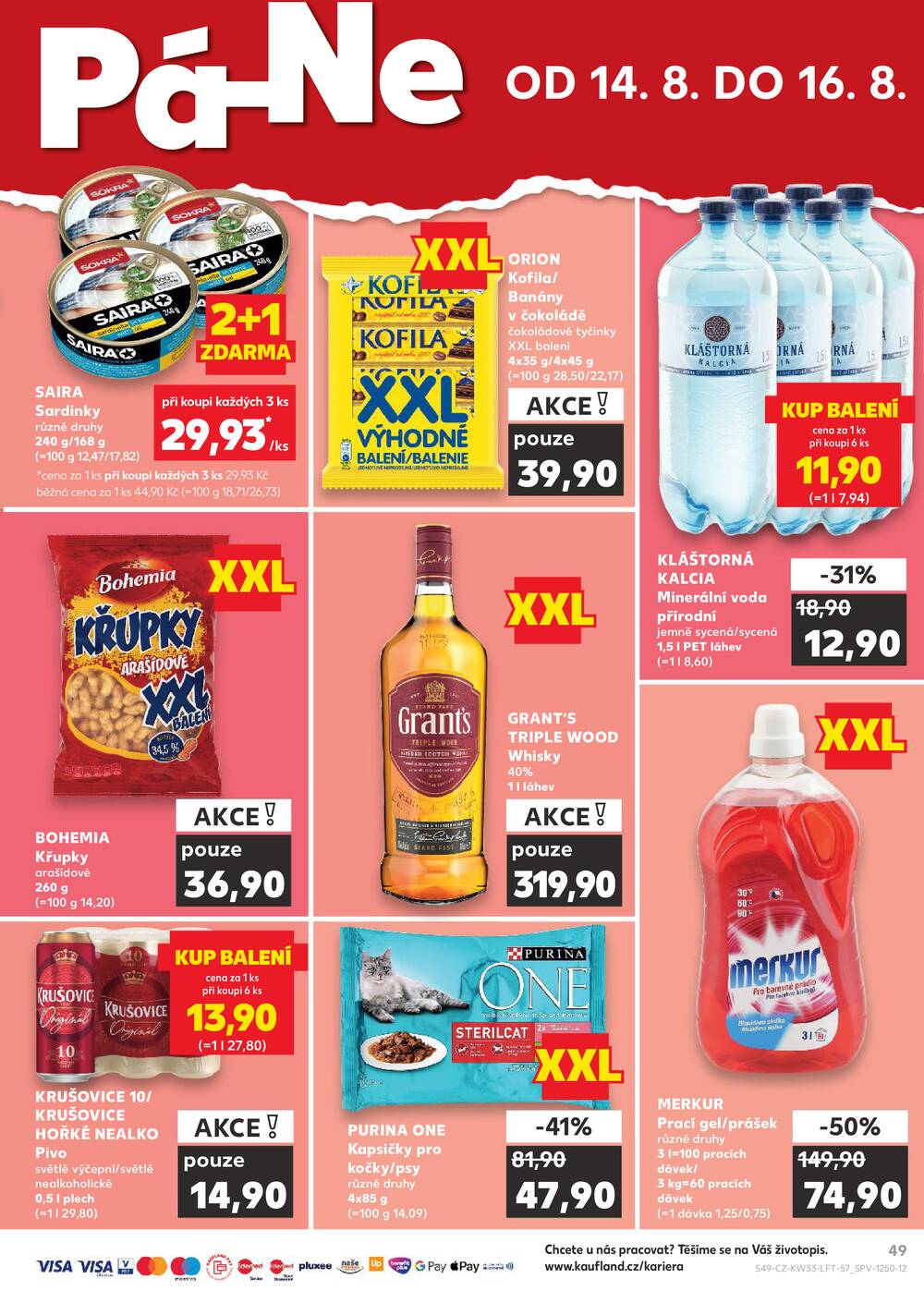 Leták Kaufland - Kaufland 12.8. - 18.8. - Kaufland - Chomutov - centrum - strana 49