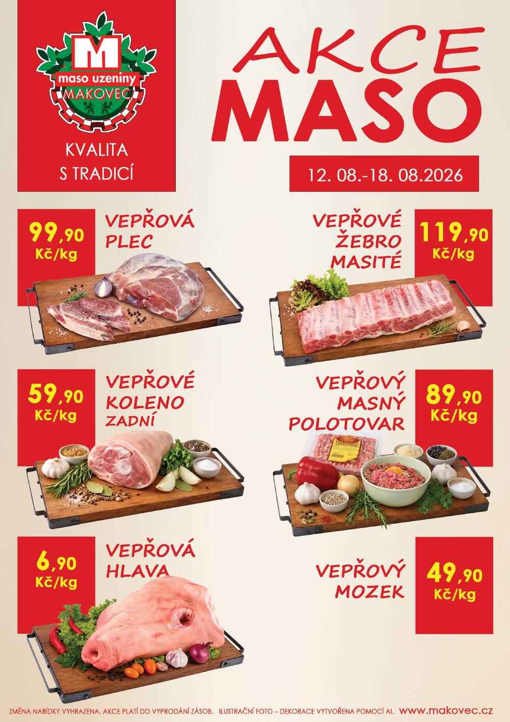 Leták MAKOVEC a.s. – maso uzeniny - Makovec 1.skupina od 12.8. do 18.8.2026 - strana 1 Leták MAKOVEC a.s. – maso uzeniny - Makovec 1.skupina od 12.8. do 18.8.2026 - strana 1