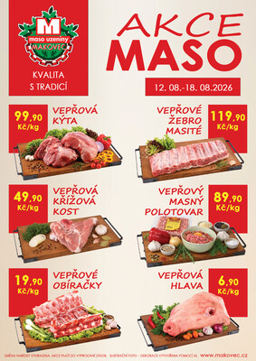 leták MAKOVEC a.s. – maso uzeniny