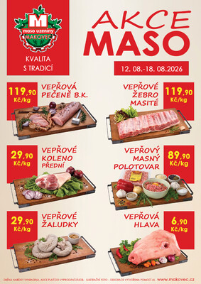 leták MAKOVEC a.s. – maso uzeniny