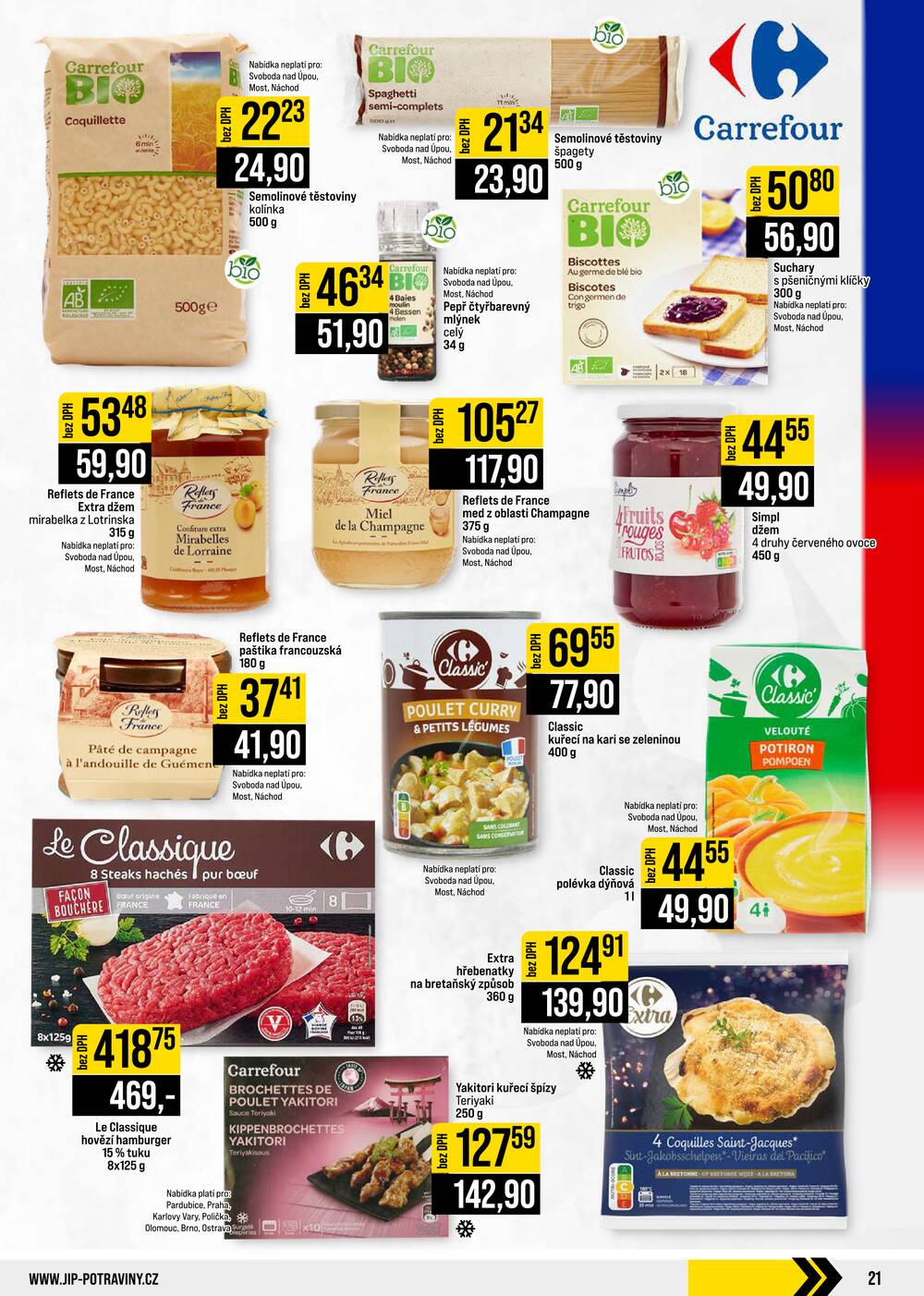 JIP Cash & Carry České Budějovice, Most, Náchod, Polička, Sušice a Svoboda nad Úpou od 12.8. do 18.8.2026