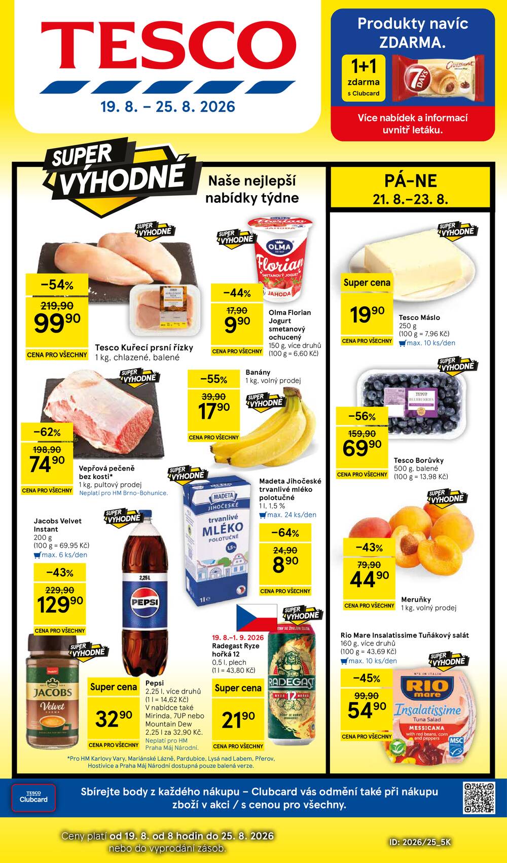 Tesco hypermarkety od 19.8. do 25.8.2026