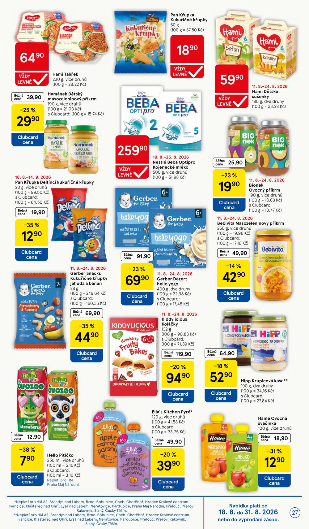 Tesco hypermarkety od 19.8. do 25.8.2026