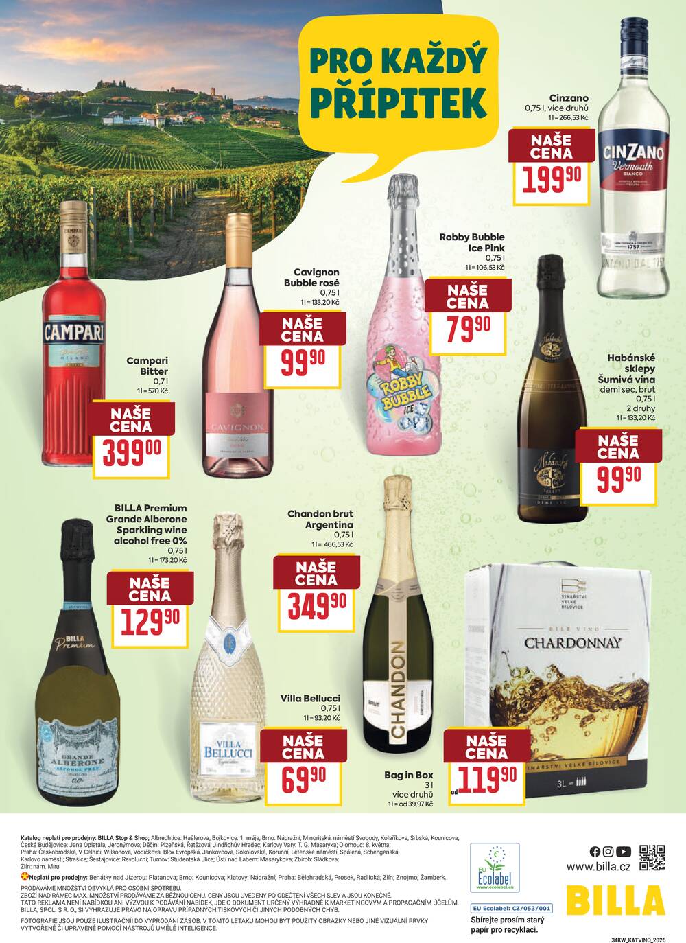 Billa katalog Víno od 19.8. do 8.9.2026