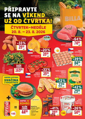 BILLA od 19.8. do 25.8.2026