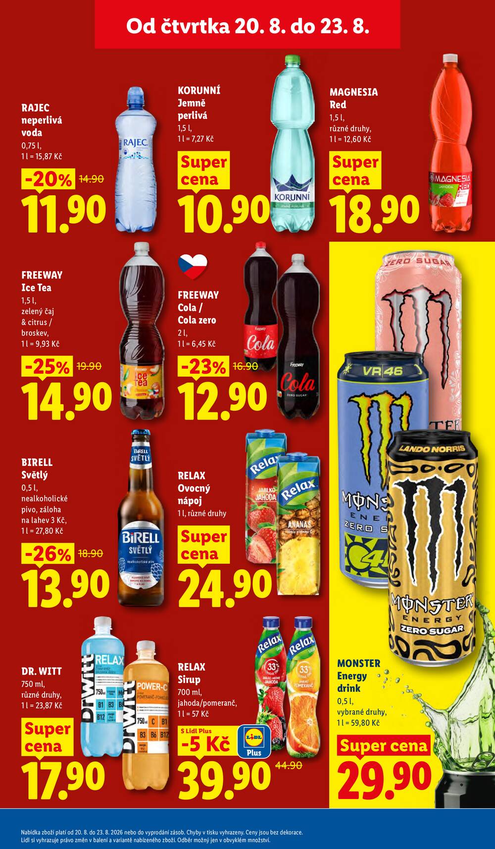 Lidl Čtvrtek od 20.8. do 23.8.2026