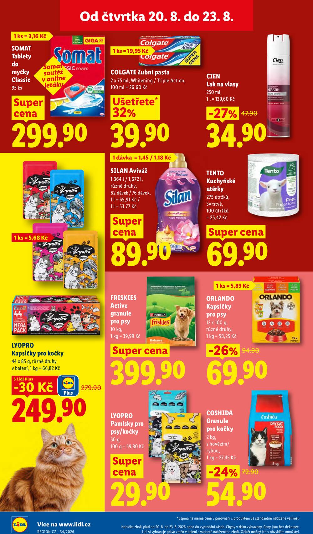 Lidl Čtvrtek od 20.8. do 23.8.2026