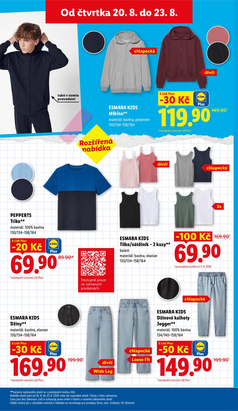 Lidl Čtvrtek od 20.8. do 23.8.2026
