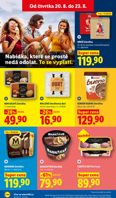 Lidl Čtvrtek od 20.8. do 23.8.2026