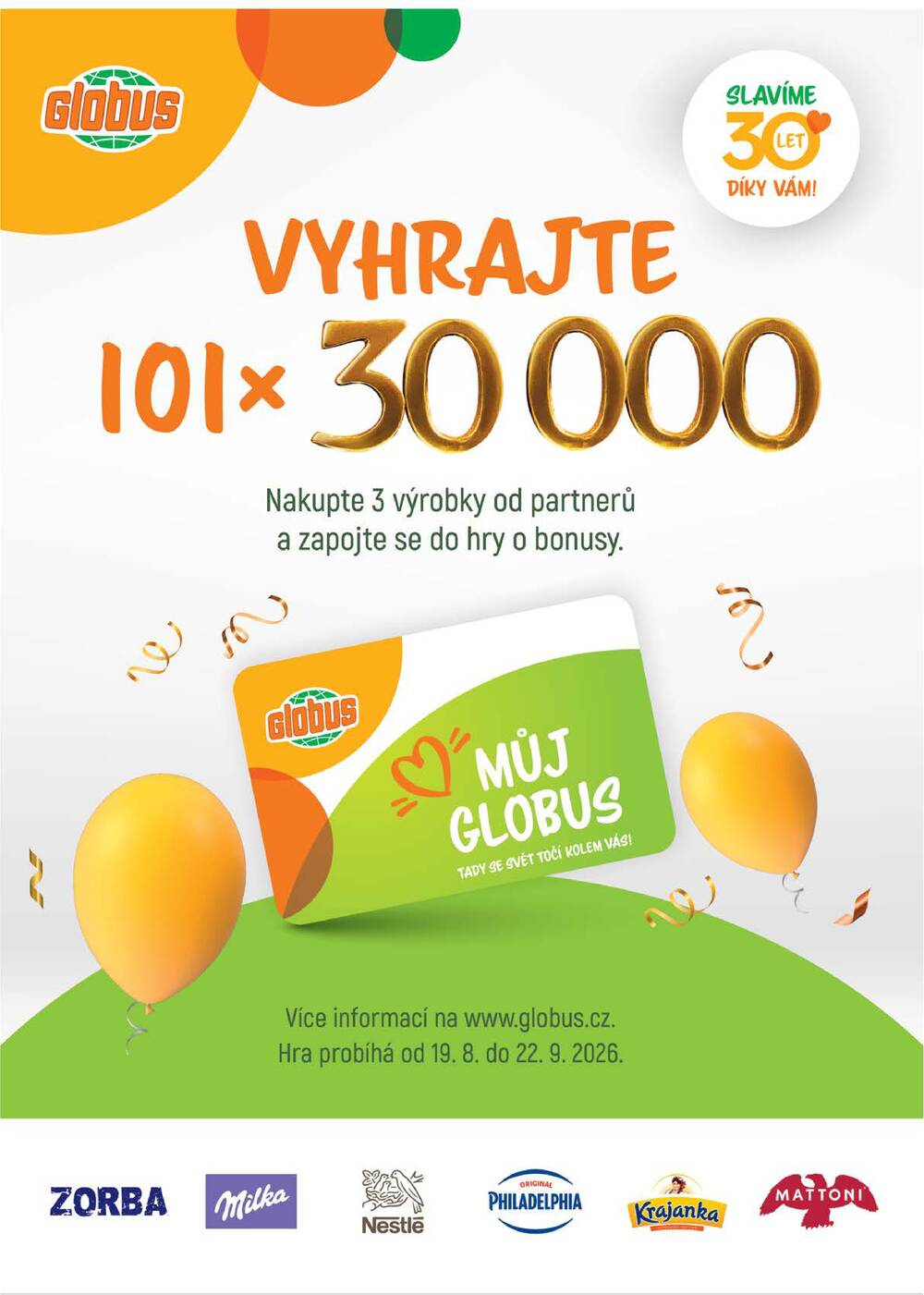 Leták Globus - Akční leták Globus 19.8. - 25.8.2026 - Globus Jenišov u Karlových Varů - strana 1 Leták Globus - Akční leták Globus 19.8. - 25.8.2026 - Globus Jenišov u Karlových Varů - strana 1