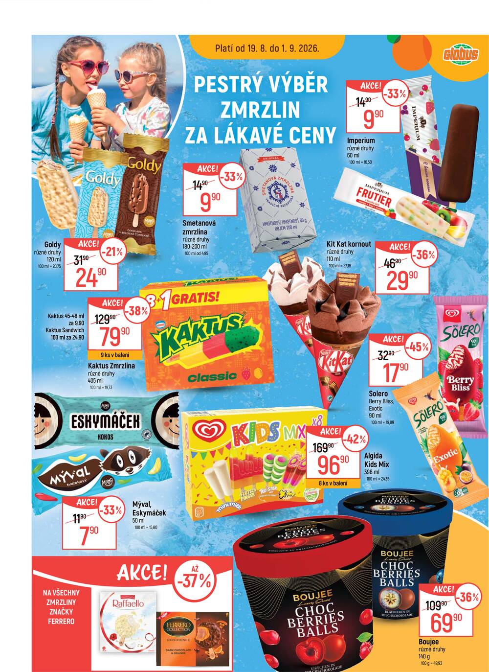 Akční leták Globus 19.8. - 25.8.2026 - Globus Jenišov u Karlových Varů