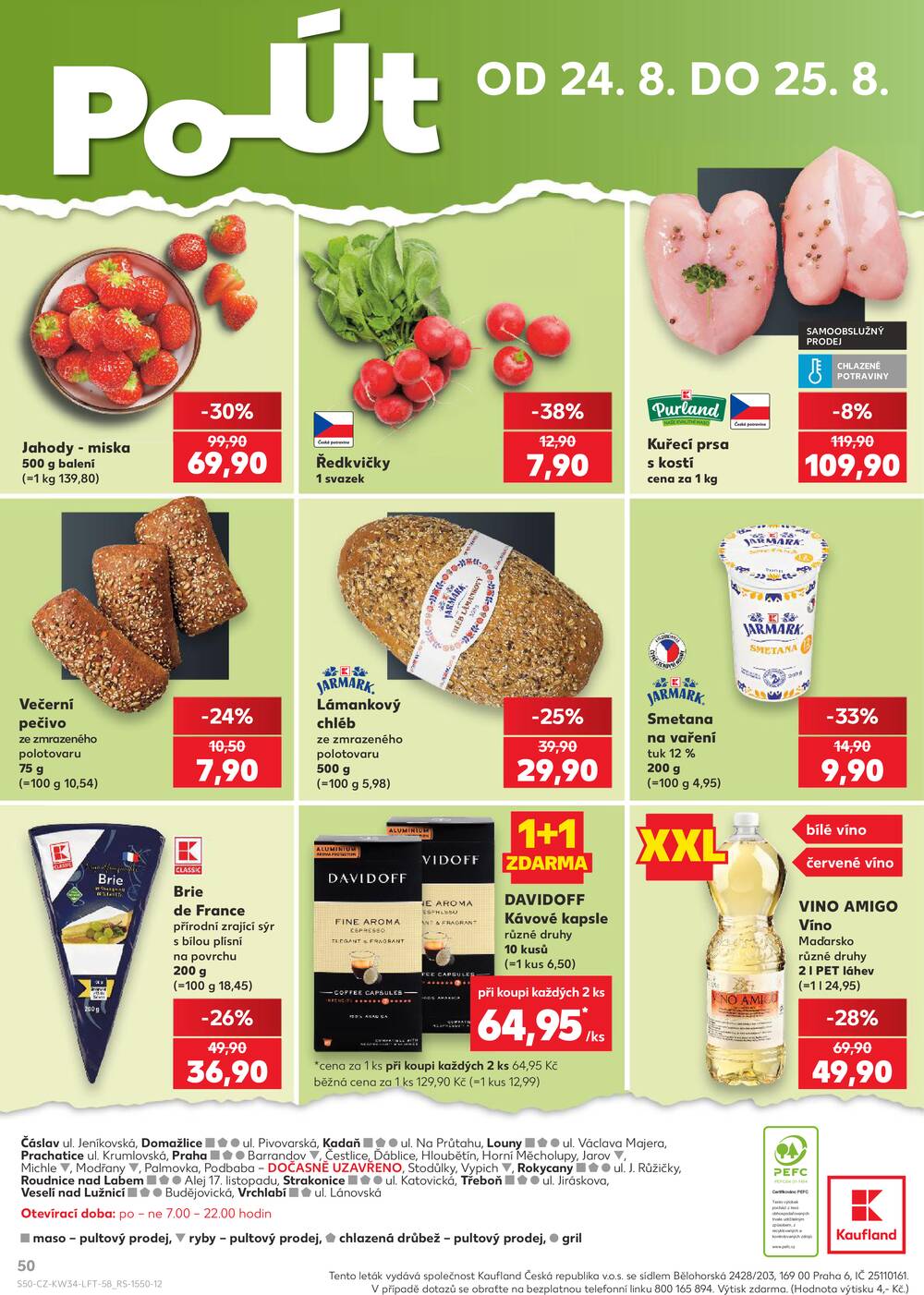 Leták Kaufland - Kaufland 19.8. - 25.8. - Kaufland - Praha 12 (Modřany) - strana 50 Leták Kaufland - Kaufland 19.8. - 25.8. - Kaufland - Praha 12 (Modřany) - strana 50