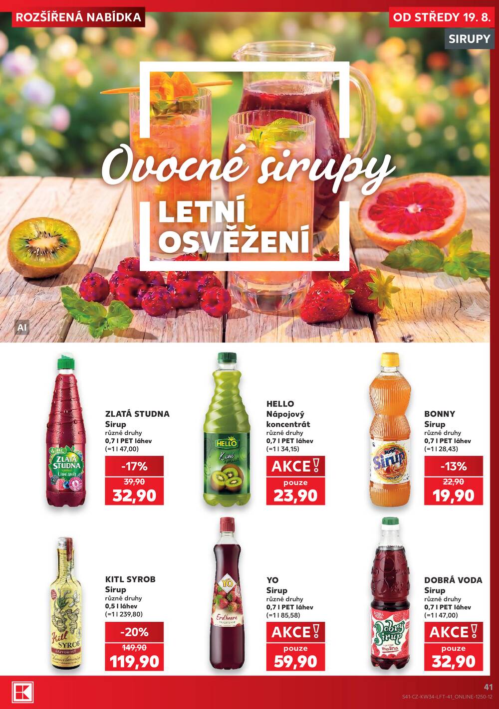 Kaufland 19.8. - 25.8. - Kaufland - Nový Bor