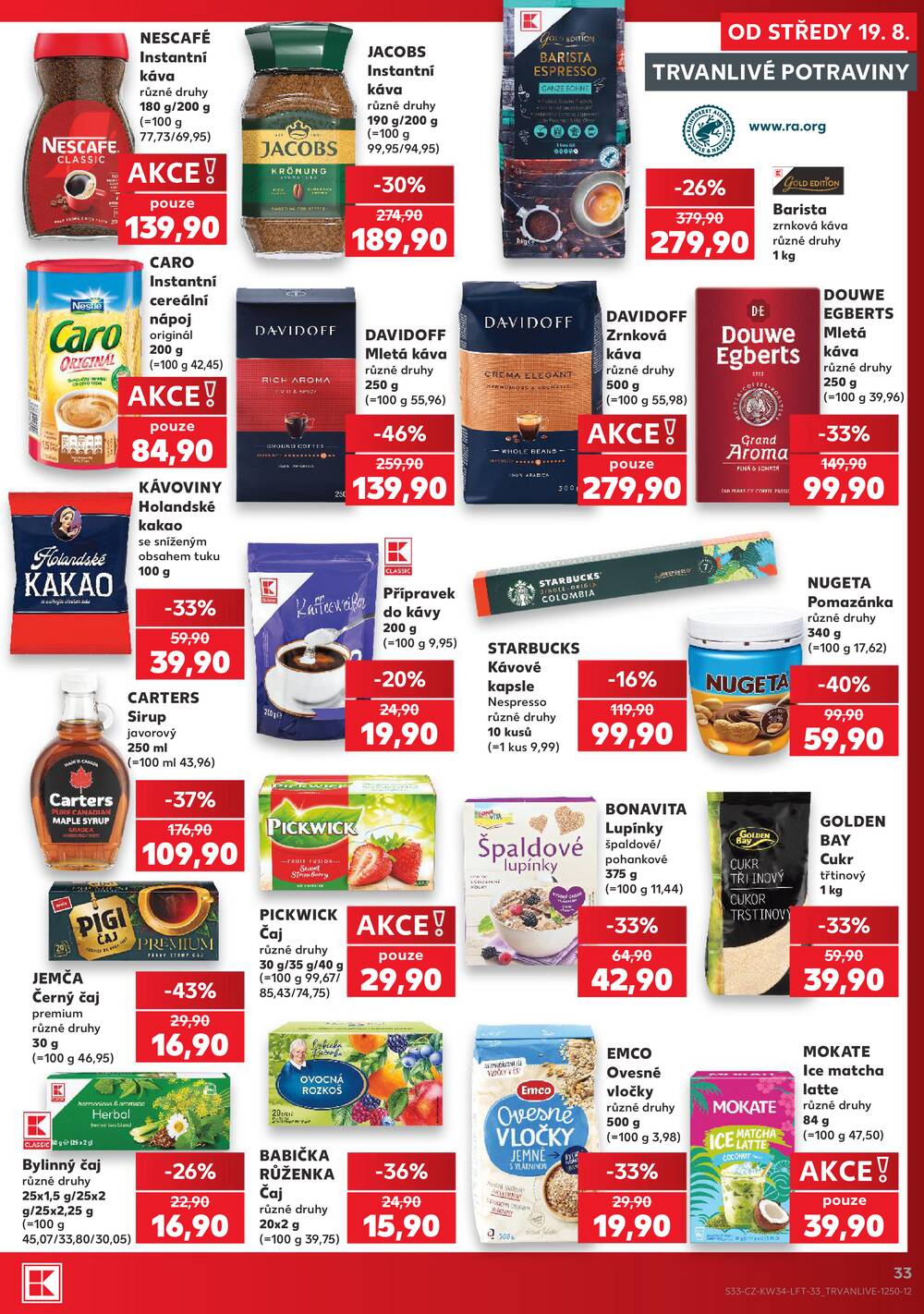 Kaufland 19.8. - 25.8. - Kaufland - Otrokovice