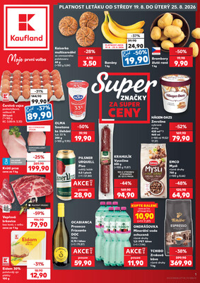 Leták Kaufland 19.8. - 25.8. - Kaufland - Šternberk