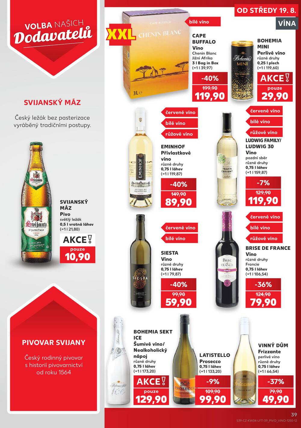 Kaufland 19.8. - 25.8. - Kaufland - Brandýs nad Labem