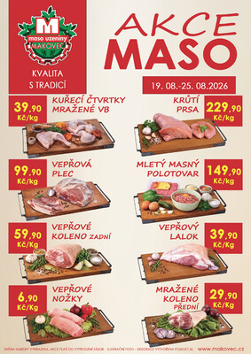 MAKOVEC a.s. – maso uzeniny : 6 letáků